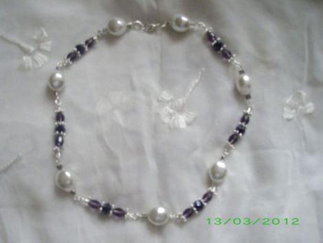COLIER "BIANCO-BLU"