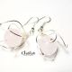Tulip Earrings Rose Quartz