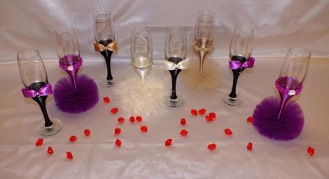 Pahare de Nunta Handmade