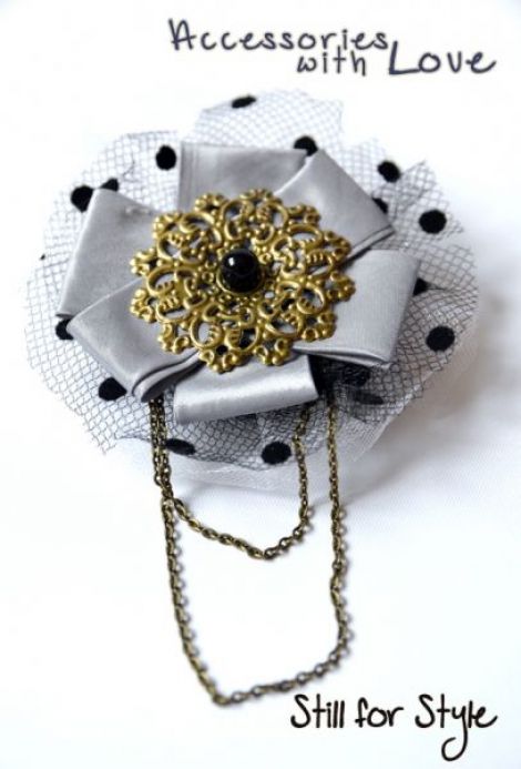 Brosa "Metallic Flower"
