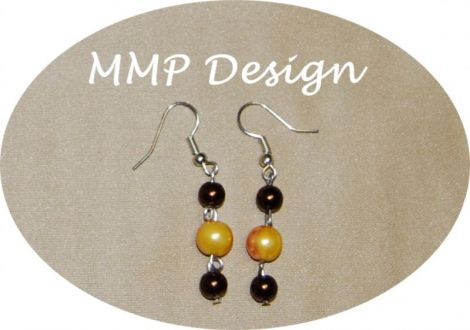 Cercei "Magic Yellow Pearls"  