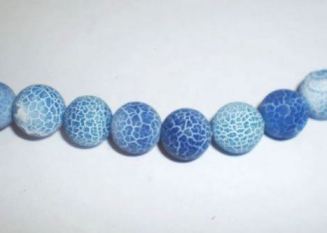 10mm agate mate albastre