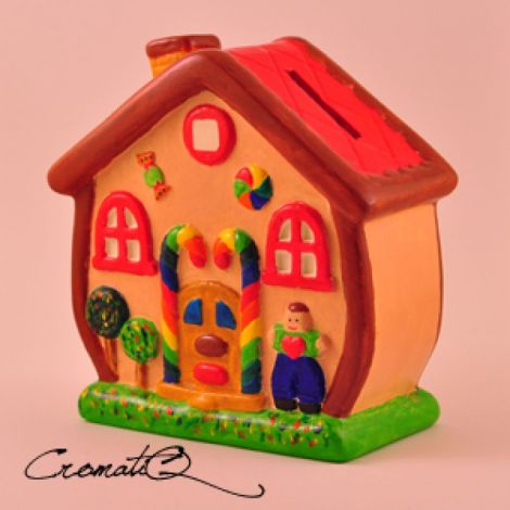 Pusculita Ceramica Casuta din poveste