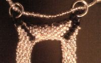 Colier Silver cube