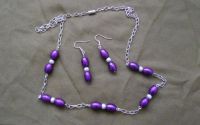 Set colier + cercei din perle sidef