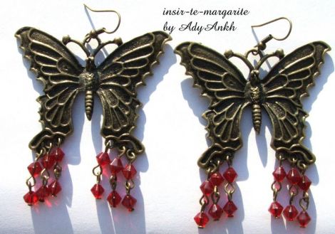 Blood red butterfly