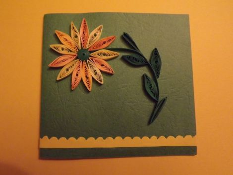 felicitare floare din quilling
