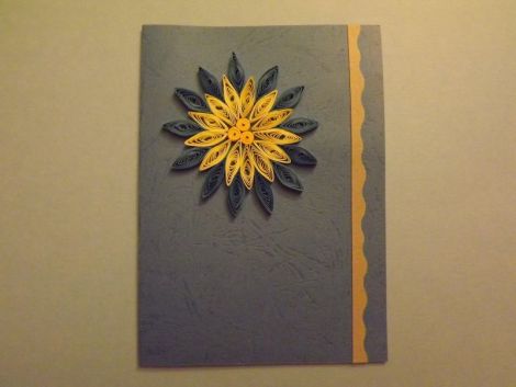 felicitare floare din quilling