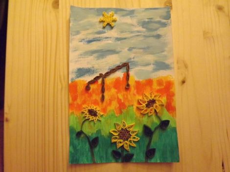 tablou flori de camp