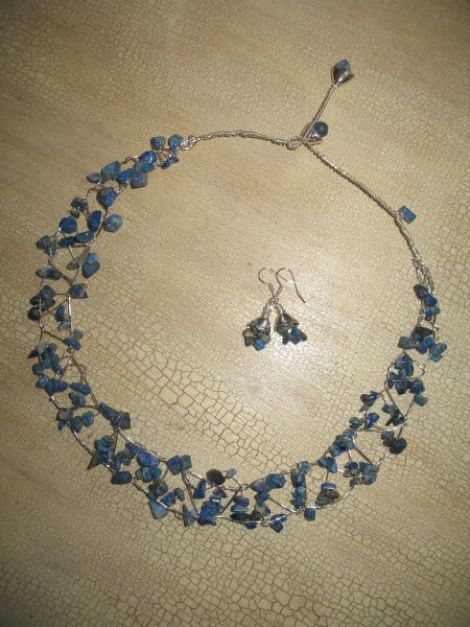 Set colier si cercei Lapis lazuli