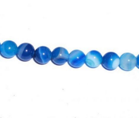 6mm agate albastre