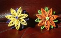 Magnet de frigider - floare petale suprapuse