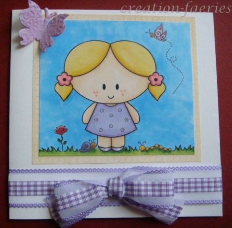 Felicitare orice ocazie - fetita