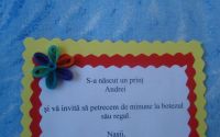 Invitatie botez pentru fetite si baietei