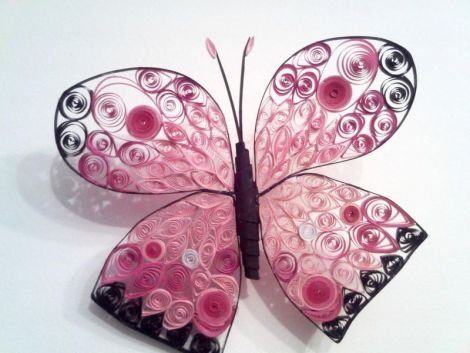 Flutur decorativ cu magnet 12 cm