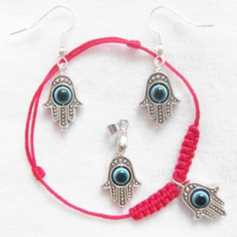 Set Hamsa Evil Eye + Bratara