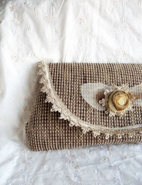 Poseta plic vintage flower