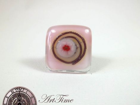 inel handmade din sticla
