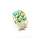 Adjustable Ring Green Turquoise