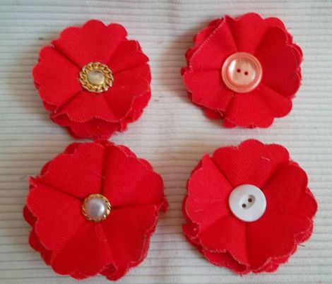 fabric brooch