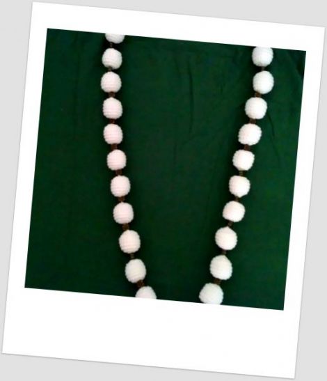 Colier White Pearls