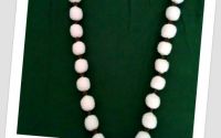 Colier White Pearls 
