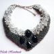 Colier statement Black  White