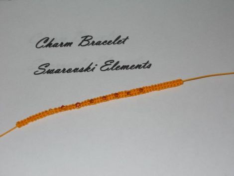 bratara impletita cu elemente Swarovski