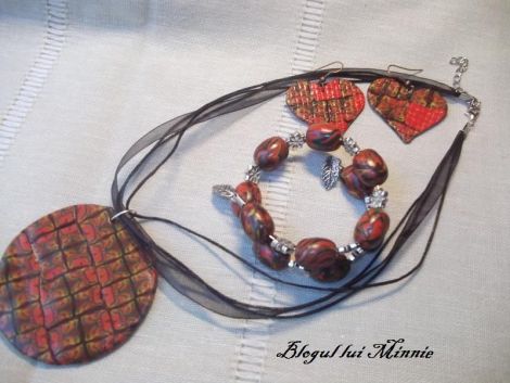 Set colier bratara si cercei "Tomnatic"