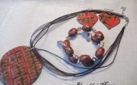 Set colier bratara si cercei "Tomnatic"