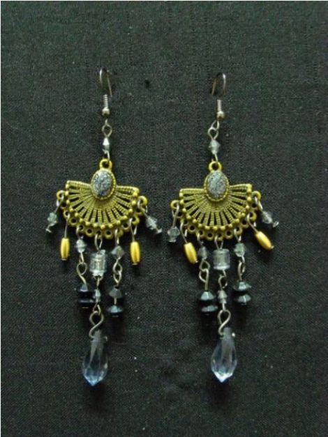 Cercei din seed bead negru