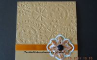 Invitatie nunta handmade orange. Cod N03.
