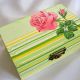 cutie lemn decorata 