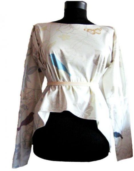 Top maneca lunga Natural