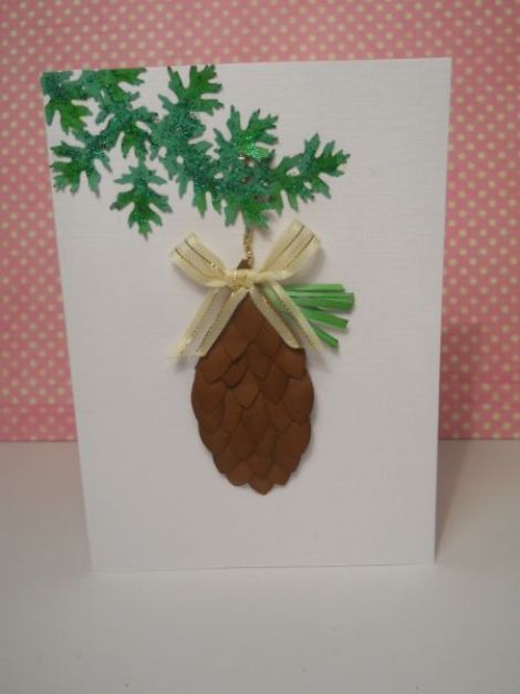 Felicitare sarbatori de iarna handmade