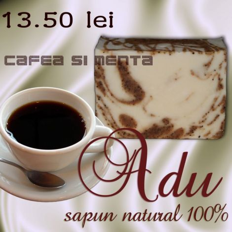Sapun natural "Cafea menta"