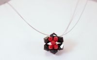 Colier "Black flower"