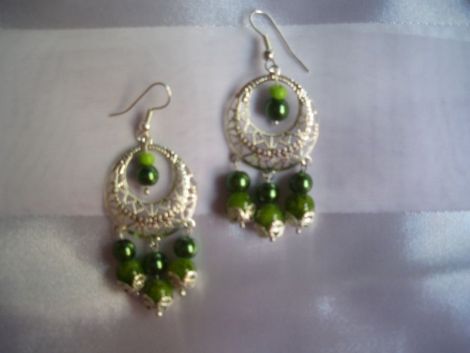 Cercei green pearl