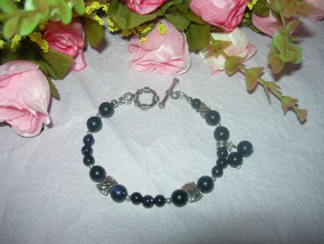 Bratara Blue goldstone