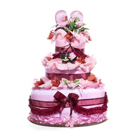 Tort din scutece Pampers Little Princess