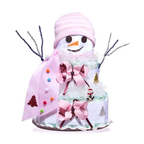 Snowpampy Babygirl tort de scutece Pampers