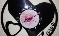 Ceas de perete disc vinil Valentines 