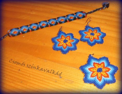 Set cercei pandativ si bratara HANDMADE