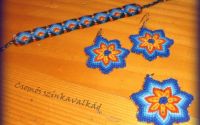 Set cercei pandativ si bratara HANDMADE