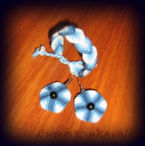 Set cercei si bratari BLUE WAVE