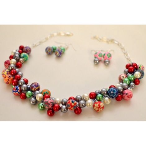 Set bijuterii handmade din margele fimo