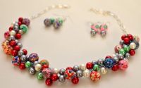 Set bijuterii handmade din margele fimo