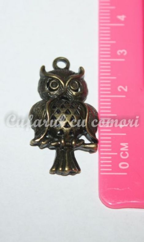 Pandantiv  charm bufnita br