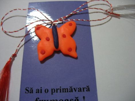 martisor fluturasi fimo