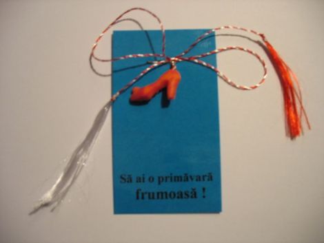 Martisor pantof din fimo